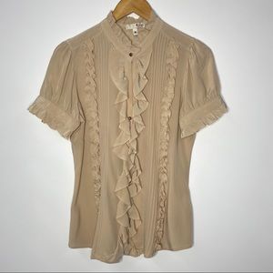 NWOT Joie Dress Shirt with Ruffles